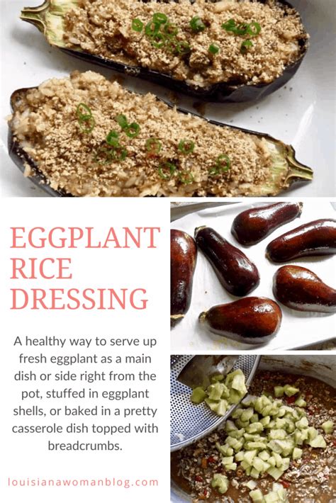 Eggplant Rice Dressing • Louisiana Woman Blog