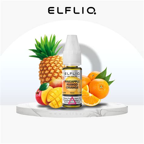 Elfbar Elfliq Mg Pineapple Mango Orange Elfbar Ch