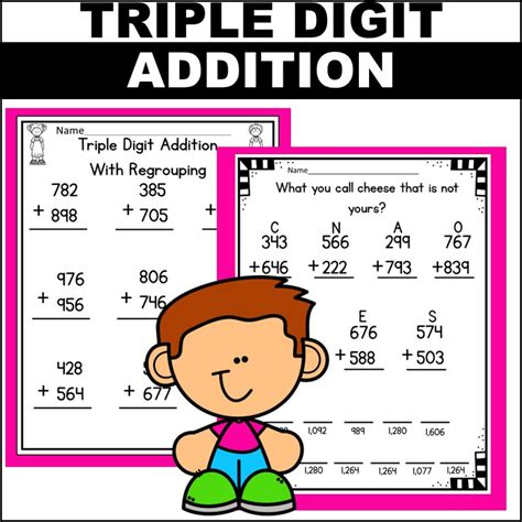 Triple Digit Addition With And Without Regrouping Made By Teachers