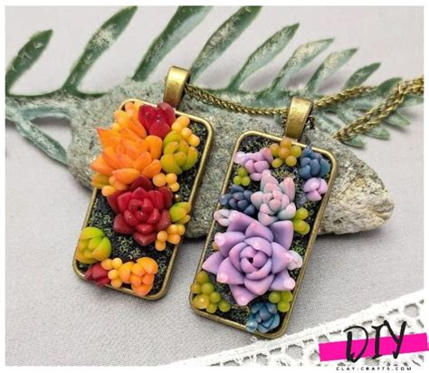 Excellent polymer clay jewelry ideas - 50 beautiful photo ideas DIY