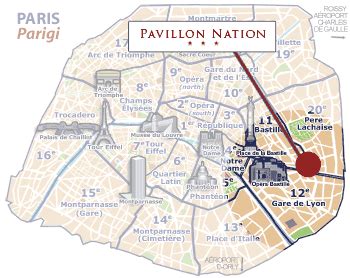 Hotel Pavillon Nation, Location - Paris Hotels, France Hotels