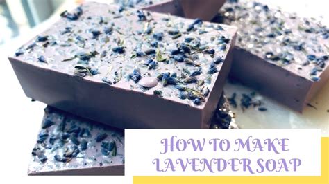 How To Make Lavender Soap Diy Youtube