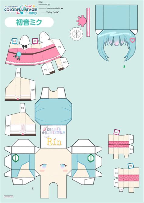 Sweet Sweets Macaron Miku By Rin In 2024 Paper Doll Printable