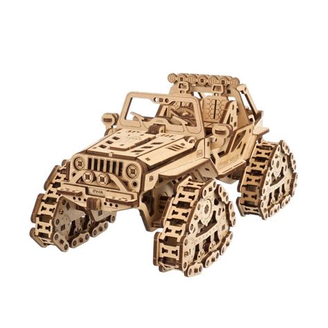 UGEARS Wooden Puzzle 3D Tracked All Terrain Vehicle UG 70204