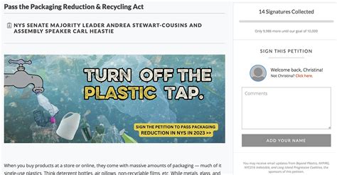 HOW TO CREATE A PETITION Beyond Plastics Working To End Single Use