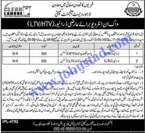 Lwmc Jobs Lahore Waste Management Company Jobs