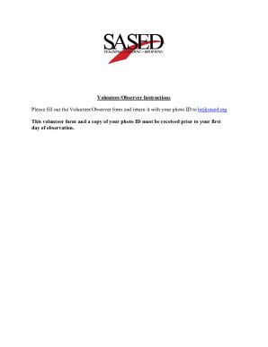 Fillable Online Volunteer And Observer Consent Form Fax Email Print