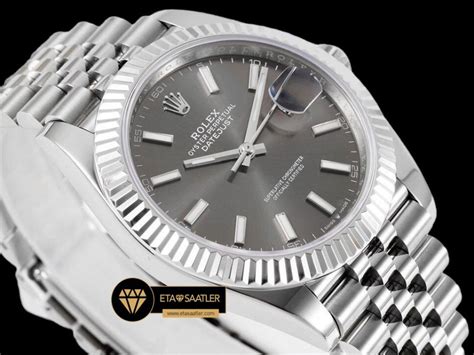 Rolex Datejust 3235 Gri Kadran Clean Factory 41mm Jubile 3235 Super