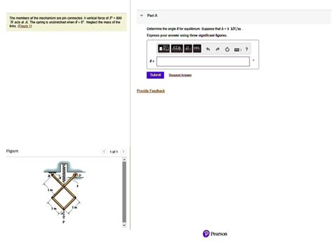 SOLVED The Members Of The Mechanism Are Pin Connected A Vertical