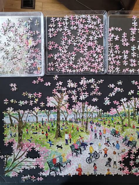 Cherry Blossoms By Michael Storrings 1000 Piece Galison Thrift Store