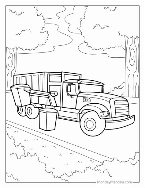 20 Garbage Truck Coloring Pages (Free PDF Printables)