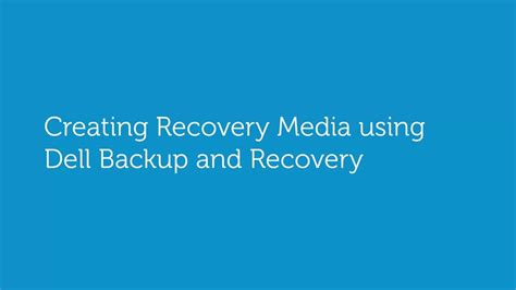 How To Backup And Recovery For Dell Dell Us