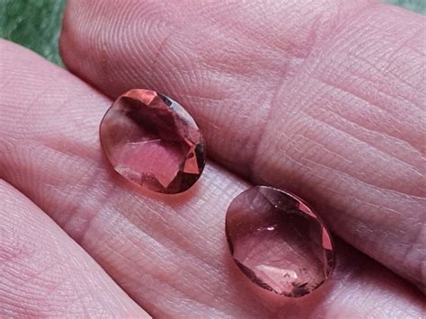 Gemstones Jewelry Making Beading Tourmaline Pair Rose Cuts Etna Pe