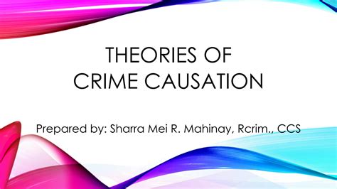 Solution Theories Of Crime Causation Studypool