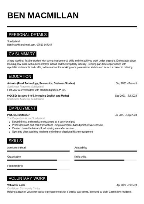 How To Write A Cv With No Experience A Guide Cvwizard