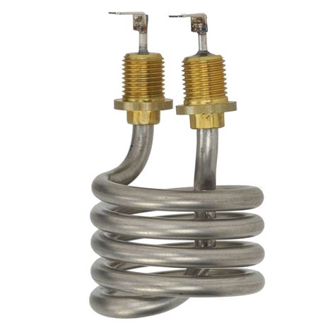 Heating Element Coiled 900w 230v 2pole 1 4bspm Terminals Od 53mm Immersed Height 67mm 37mm