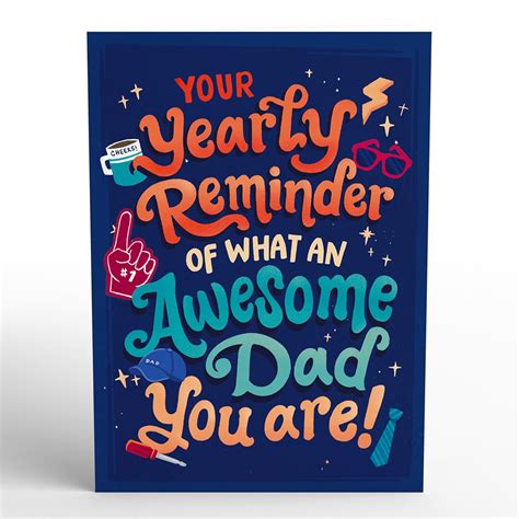 Awesome Dad Fathers Day Pop Up Card Lovepop