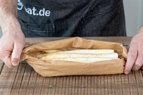Spargel Im Backofen Ganz Einfach Mit Backpapier