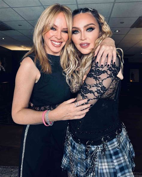 Gay Explosion Kylie Joins Madonna On Stage At The Celebration Tour