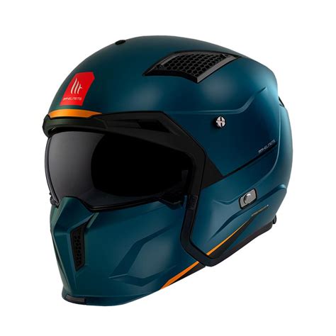 Mt Helmets Streetfighter Sv S Solid A Matt Blue Mt Modular