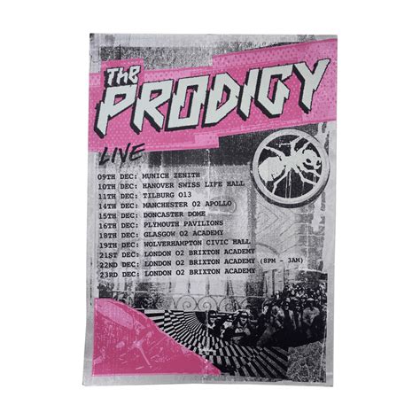 2017 December Tour Poster on The Prodigy Official Online Store