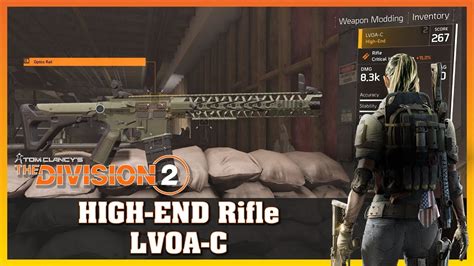 High End LVOA C Rifle Firing Range Test THE DIVISION 2 YouTube