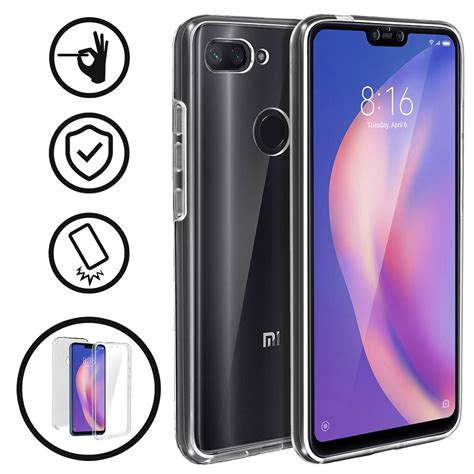 XIAOMI MI 8 MI 8 PRO FUNDA CARCASA DOBLE TRANSPARENTE CON PROTECCIÓN