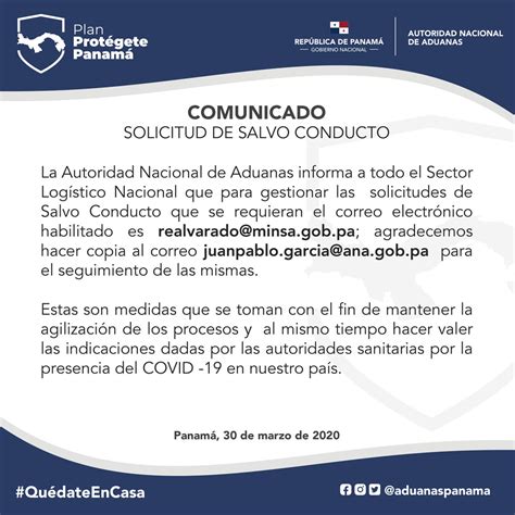 Solicitud De Salvo Conducto