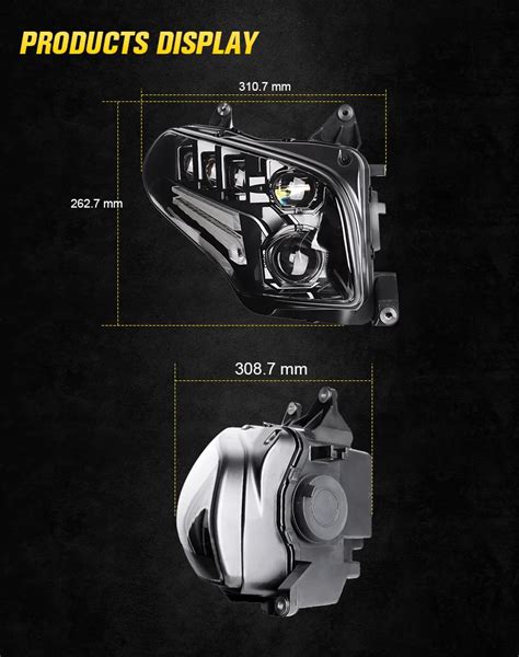 Morsun Dot Emark Motorcycle Led Headlight For Goldwing Gl1800 2001 2017