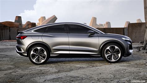 Audi Q4 Sportback e-tron Concept | 2020MY (Color: Kinetic Grey) | Side