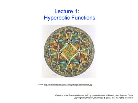 lecture  hyperbolic functions