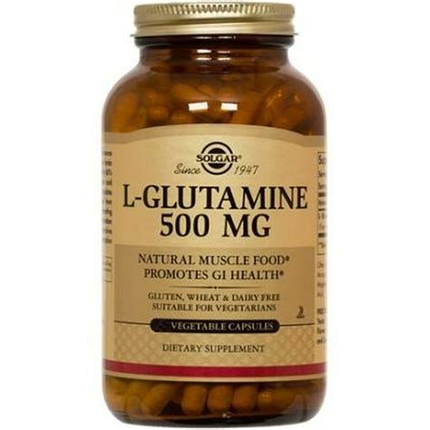 Solgar L Glutamine 500 Mg Capsules 100 Ct