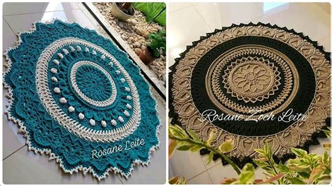 Wonderful Crochet Floor Rug Top 10 Oval Mandala Rugs For Your Home