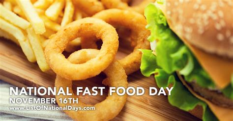 1116-NATIONAL-FAST-FOOD-DAY - List Of National Days