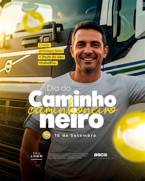 Flyer Dia do Caminhoneiro PSD Editável | PSD Premium [download]