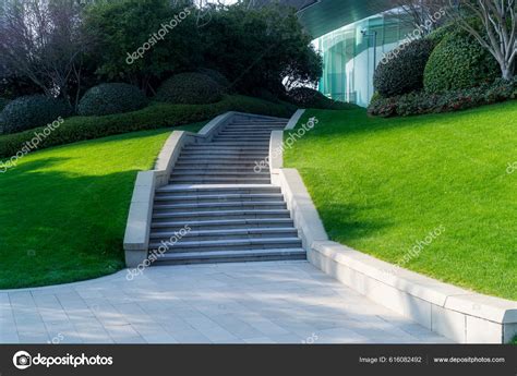 Close Details Railing Stairs Modern Building Stock Photo By ©gjp1991