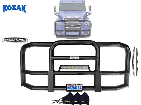 Kozak Black Full Front Grille Deer Moose Brush Bumper Guard For