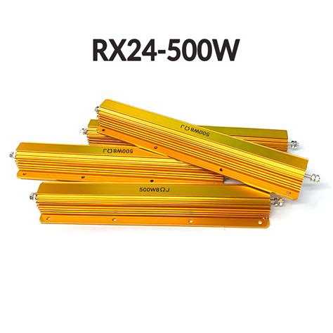 25W 50W 100W 200W 300W 500W Golden Aluminium Load Resistor Wirewound