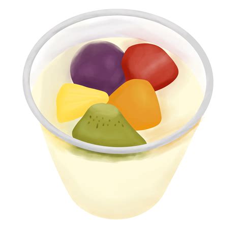 Fruit Pudding Illustration 36466846 Png