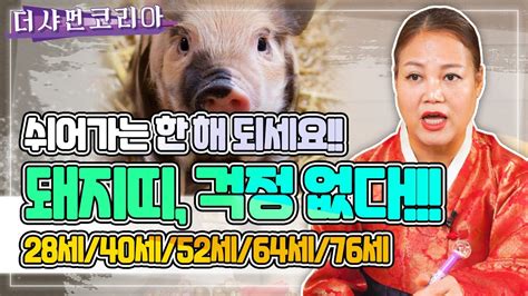 🐷2022년 돼지띠 신년운세🐷 28세 40세 52세 64세 76세 이렇게만 하시면 걱정 없습니다 💖임인년 돼지띠 대박운세💖