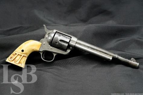 Colt 1st Gen Single Action Army Saa 7 1 2″ 32 20 Wcf Revolver 1901 Candr Lock Stock And Barrel