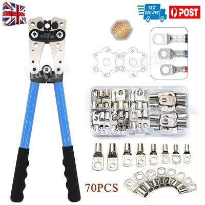 Pcs Copper Tube Terminals Battery Welding Cable Lug Ring Crimp