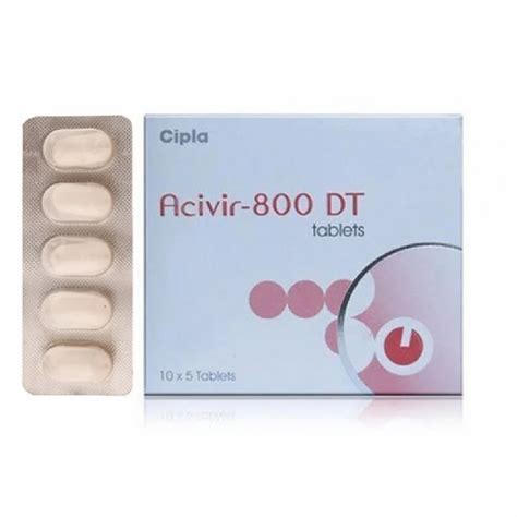 Aciclovir 800 Mg Tablet At Rs 210 Box Anti Hiv Medicines In Surat