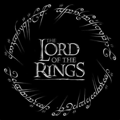 Ring Logo Aragorn Lord Of The Rings Lotr The Hobbit Visual Art