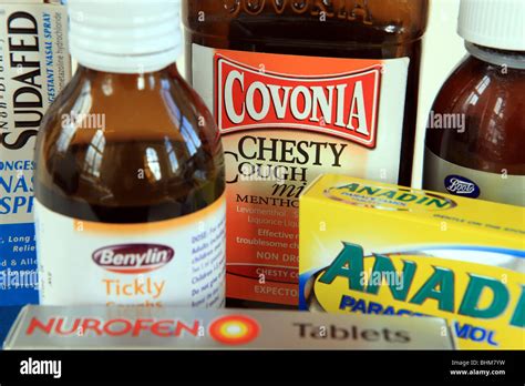 Cold & Flu remedies Stock Photo - Alamy