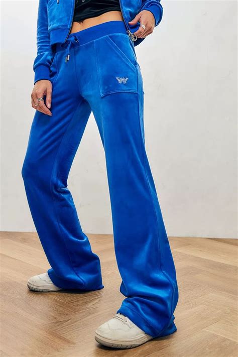 Juicy Couture Trainingshose In Blau Mit Schmetterlingsapplikation