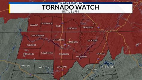 Tornado Warnings Issued In North Alabama