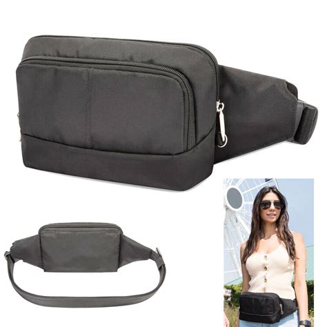 Travelon Waist Fanny Pack RFID Blocking Anti Theft Slim Travel Wallet — AllTopBargains