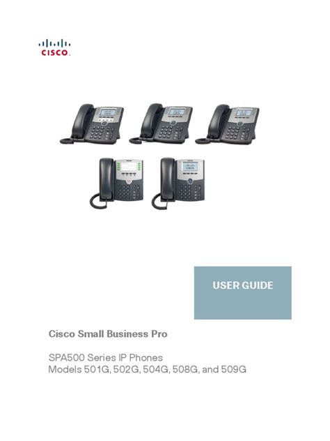 Cisco Spa 504g Guide Telephone Conference Call