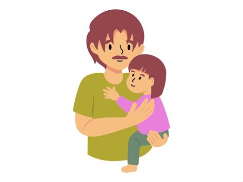 Premium Vector Father Day People Character Illustration